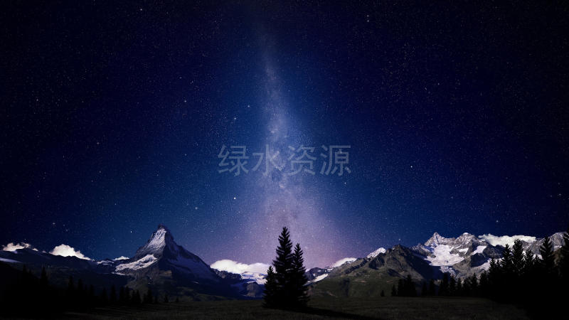 美丽的星星夜晚桌面壁纸