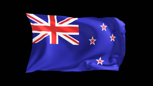 新西兰循环挥舞着国旗,新西兰循环挥舞着国旗特效,新西兰循环挥舞着国旗素材,新西兰循环挥舞着国旗视频