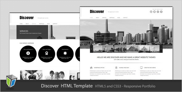 美丽的设计HTML5模板