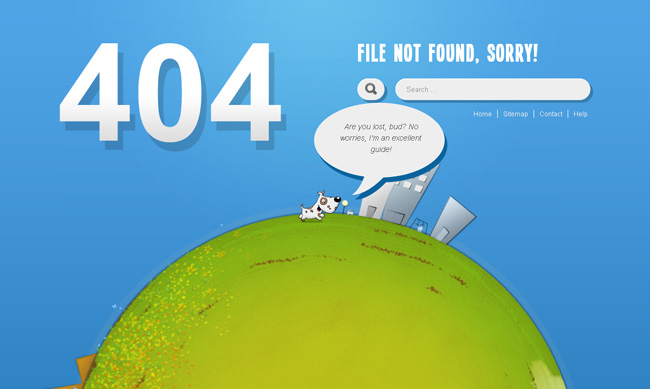 小狗绕地球奔跑404页面_绿水资源